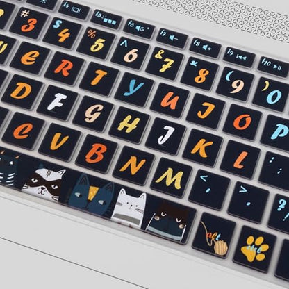Keyboard Cover for HP Envy x360 15m-bp/bq /2020 2019 HP Pavilion 15/ HP Pavilion x360 15.6” Series/HP Envy 17 17.3" Series/HP Laptop 15t 17t 17-ca0011nr 17-by0040nr, Cat - color: Cat