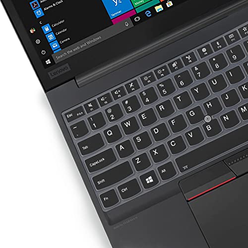 Keyboard Cover for 15.6" Lenovo ThinkPad E15 Gen 4/3/2, ThinkPad L15 Gen 2/1, ThinkPad T15 T15p T15g P15 P15s P15v Gen 3/2/1, ThinkPad E580 E590 E595 L580 L590 P52 P53 P72 P73 T570 T575 T580 T590 -BK - color: Black