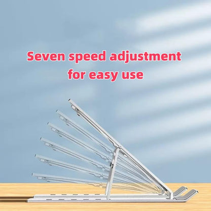 Adjustable Laptop Stand, Silver | Aluminum - color: Purple