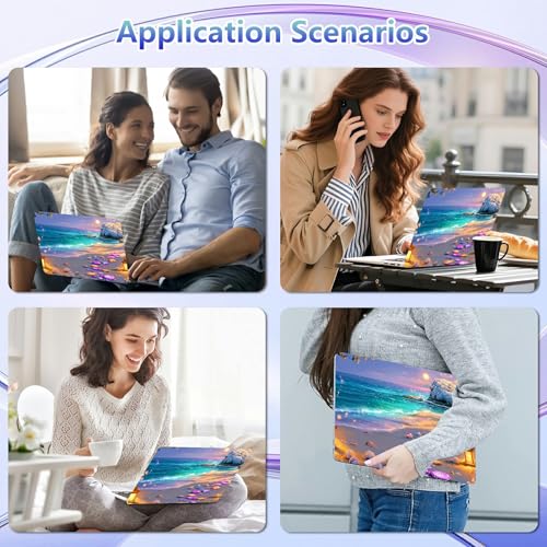 Laptop Skin Sticker Decal Cover,Beautiful Beach | DIGTIALL Universal Laptop Skin Sticker, Waterproof Removable Notebook Decal Protector Cover for 12 13 14 15 Inch Laptops - color: Beautiful Beach