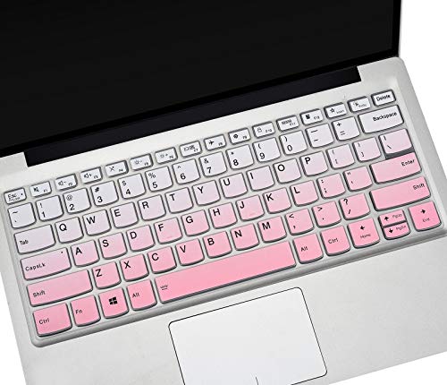 Keyboard Cover for Lenovo Flex 5 14 2-in-1 Laptop, Lenovo Idepad S540 14",Lenovo IdeaPad 5 14 inch, Lenovo Ideapad Flex 5 5i 14/Yoga 7i 5i 14/ThinkBook 14 14S G2 Keyboard Skin-Gradual Pink - color: Gradual Pink