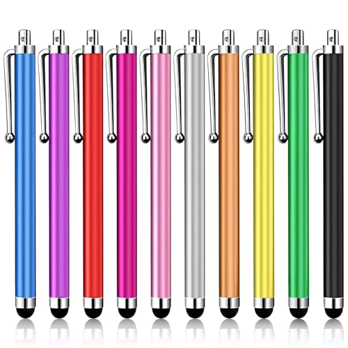 10 Pack Stylus Pen,Stylus Pen for Touchscreen,Universal Stylus | High Precision Sensitivity for Everyday Writing/Drawing, Compatible with Touch Screens,10 Colors - color: 10-Pack