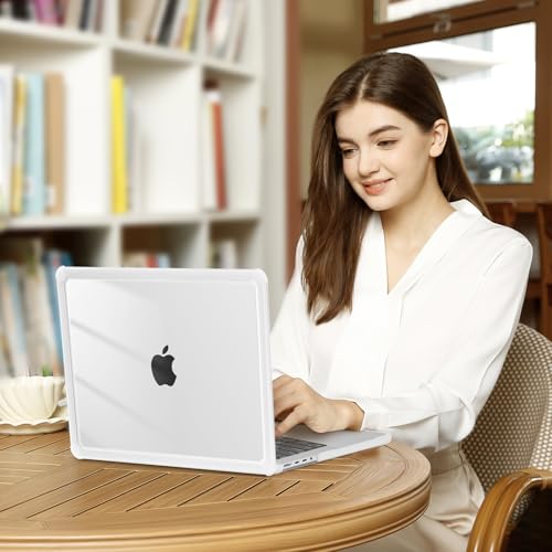 MOSISO Compatible with MacBook Pro 14 inch Case M5 M4 M3 M2 M1 2026-2021 | 3 in 1 Kit Anti-Crack Hard Shell with TPU Bumper, A3427 A3426 A3434 A3112 A3185 A3401 A2918 A2992 A2779 A2442, Crystal Clear - color: Crystal Clear