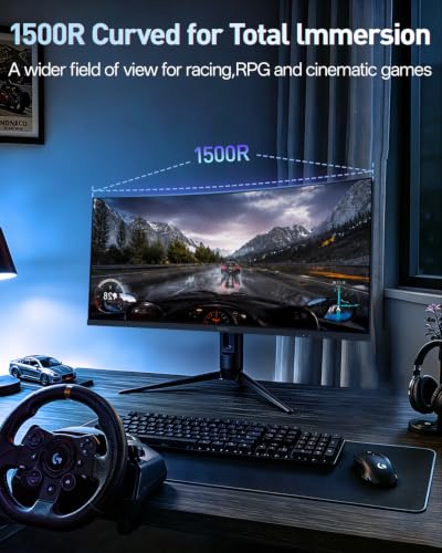 KOORUI 34 Inch 240Hz WQHD 3440x1440 Ultrawide Curved Gaming Monitor, 1500R | 1ms, AMD FreeSync Premium, G-SYNC Compatible, HDR400, 98% DCI-P3, HDMI 2.1, DP 1.4, VESA Mountable for Gaming, Work and Play - size: 34inch 240Hz/WQHD/Curved