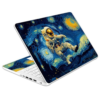 Laptop Skin Decal HP 14" - Astronaut Art, Laptop Cover Sticker, No Cutting Required, No Bubble, Waterproof, Scratch Resistant - Including Wide Screen and Wrist Pad - size: 14 inch