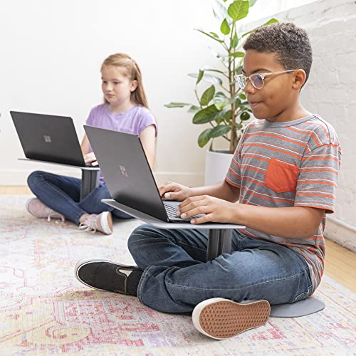 ECR4Kids The Surf Portable Activity Lap Desk, Classroom Essentials, Black - color: Black, style: Surf Seat