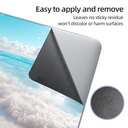 Universal Laptop Skin Sticker Decal, 12"-15.6" Aesthetic Vinyl Wrap, Beach Starfish Seashell Waterproof Notebook Cover Art Protector for MacBook HP Dell Lenovo, Fits 13" 14" 15" 15.6" - color: Beach Starfish Seashell