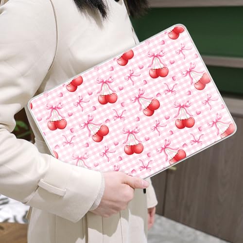 MEEgoodo Printed Case for New MacBook Neo 13 inch 2026 Release(Fit Model A3404), Laptop Hard Shell Cases with Keyboard Skin & Screen Protector & Webcam Covers, Cherry Bow Pattern - color: Cherry Bow Pattern