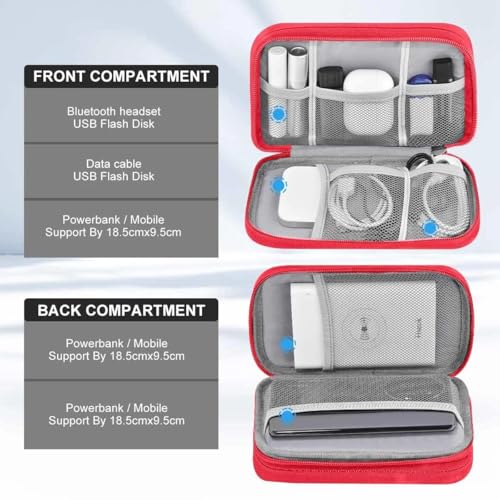Travel Laptop Backpack with Small Case for 15-16 inch Notebooks, Slim & Expandable Computer Bag for College Business Commute for Men and Women,Black-Red - color: Black-red