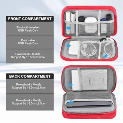 Travel Laptop Backpack with Small Case for 15-16 inch Notebooks, Slim & Expandable Computer Bag for College Business Commute for Men and Women,Black-Red - color: Black-red