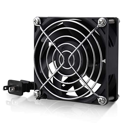Wathai 80mm EC Axial Fan AC 110V 120V Brushless Cooling Fan 80mm x 25mm | Dual Ball, 80V - 240V Universal voltage, 30% Less Power vs Traditional AC Fan, small exhaust fan - style: 80x25mm