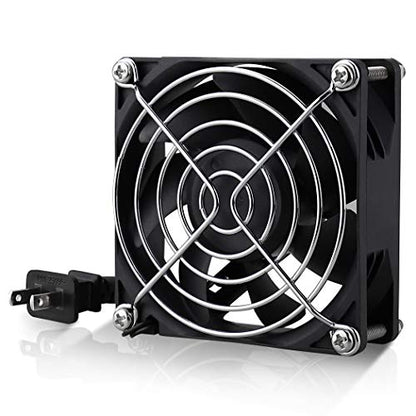 Wathai 80mm EC Axial Fan AC 110V 120V Brushless Cooling Fan 80mm x 25mm | Dual Ball, 80V - 240V Universal voltage, 30% Less Power vs Traditional AC Fan, small exhaust fan - style: 80x25mm