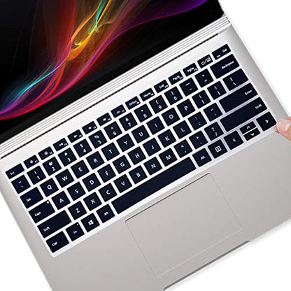 Keyboard Cover for Microsoft Surface Book 3/Surface Book 2 13.5" 15", Surface Laptop 5/4 /3 13.5" 15", Surface Laptop Protective Cover Skin -Black - color: Black