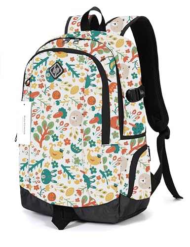 rickyh style School Backpack Travel Bag for Men & Women Lightweight College Back Pack with Laptop Compartmen - color: 09laohu