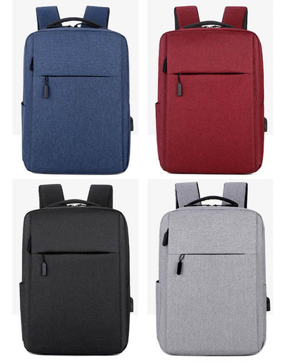 15 Inch Laptop Backpack,Business Bag with USB Port for Travel & Commute Red - color: Red
