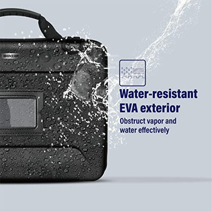 IBENZER EVA Stay-in Protective Case for 13"-15" MacBook Air/Asus/Acer/Samsung/HP/Lenovo Chromebook Laptop, Hardshell Laptop Bag & Shoulder Strap & Handle for K-12 Students, Work, EVA13-BK - size: 13 INCH