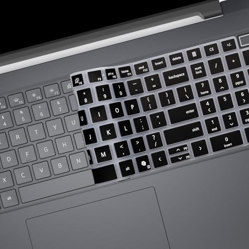 Keyboard Cover for 16" Dell Pro 16/Pro 16 Plus/Pro Max 16 PB16250 PB16255 PC16250 PC16255 MC16250 MC16255 & Dell Pro Max 18 Plus MB1825 18" (NOT FIT Pro 16 Premium DA16250, Dell Pro 3/5/7 16") - color: Black