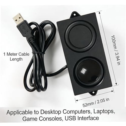 Gikfun USB Computer Speaker, 4Ohm 5W Woofer, for Arduino, PC, Laptop | Loudspeaker with Plug and Play Desktop, and Game Console Diy