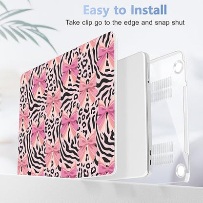 Tuiklol for 2026 MacBook Neo 13 Inch A18 Pro Chip Case, (Model A3404) Anti-Scratch Anti-Drop Slim Hard PC Shell Case with Shockproof Protective MacBook Neo Laptop Cover, Grid Bow - color: Grid Bow