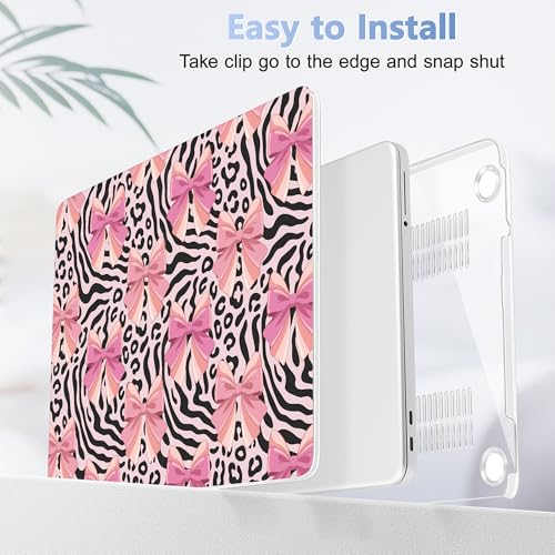 Tuiklol for 2026 MacBook Neo 13 Inch A18 Pro Chip Case, (Model A3404) Anti-Scratch Anti-Drop Slim Hard PC Shell Case with Shockproof Protective MacBook Neo Laptop Cover, Grid Bow - color: Grid Bow