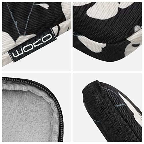 MoKo 9-11 Inch Tablet Sleeve Bag Padded Protetive Carrying Case | Fits New 11inch iPad Air M4, iPad A16 2025, iPad Pro 11 M4, Air 5/4/3, iPad 10/9/8th Gen, Tab S8/S9 11", Magnolia - color: Black & White Magnolia, size: 9-11 inch