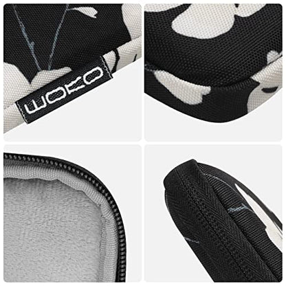 MoKo 9-11 Inch Tablet Sleeve Bag Padded Protetive Carrying Case | Fits New 11inch iPad Air M4, iPad A16 2025, iPad Pro 11 M4, Air 5/4/3, iPad 10/9/8th Gen, Tab S8/S9 11", Magnolia - color: Black & White Magnolia, size: 9-11 inch