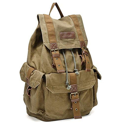 GOOTIUM 21101AMG Specially High Density Thick Canvas Backpack Rucksack, Field Tan, Large - color: Field Tan, size: Large