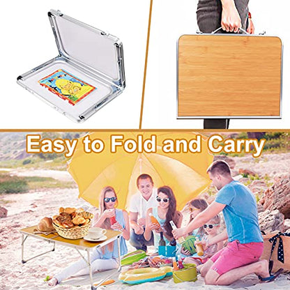 Lap Desk, Laptop Desk with LED Light, Bed Table Desk