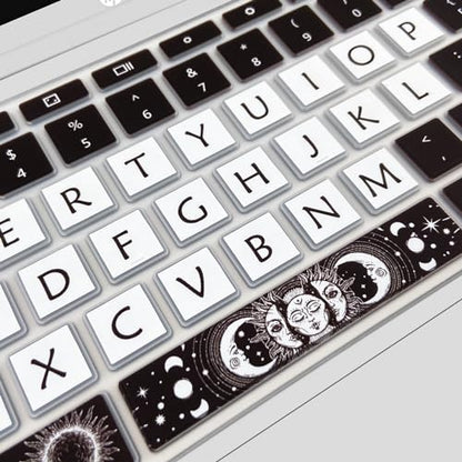 Cute Silicon Keyboard Cover Skin for HP Chromebook 11 x360 11.6", Chromebook 11 G2/G3/G4/G5/G6 EE/G7 EE 11.6’’,HP Chromebook 14-ca 14-ak14-X Series, HP Chromebook 14 G2 G3 G4 G5, Sun and Moon - color: Sun and Moon
