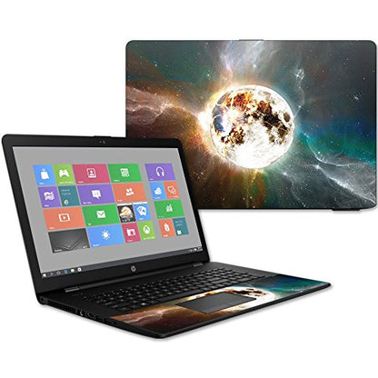 MightySkins Skin Compatible with HP 17t Laptop 17.3" (2017) - Moon Explosion | Protective, Durable, and Unique Vinyl Decal wrap Cover | Easy to Apply, Remove, and Change Styles | Made in The USA - color: Moon Explosion