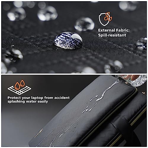 KIZUNA Laptop Sleeve Case 13 Inch Computer Shoulder Bag for 14" MacBook Pro M3 2023/M2 M1 Max /13.6" New MacBook Air M2/14 Lenovo ThinkPad X1 Carbon/Yoga C740 S740 C930/14 IdeaPad Flex 5i, Black - color: Black, size: 13-13.3 Inch