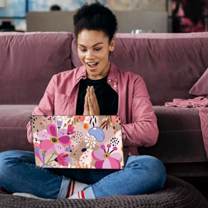 SUPERDANT Laptop Skin Sticker Decals Universal Notebook Vinyl Skin Cover | Graffiti Flowers Laptop Decals Personalized Universal Computer Wrap Vinyl Skin Stickers Cover Art Decal 12-15.6 Inch Gifts - style: Graffiti flowers