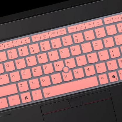 Keyboard Cover for Lenovo Thinkpad L14 P14s Gen 6/Gen 5 14", Thinkpad T14 T14s Gen 6/Gen 5 14", Thinkpad E14 Gen 7 14", US Layout (Not Fit T14 T14s L14 P14s Gen 4/3/2/1, E14 Gen 6/5/4) -Pink - color: Pink