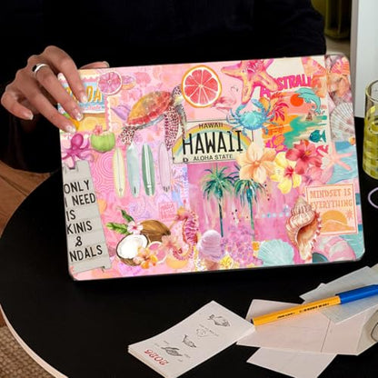 for MacBook Neo Case 13 inch 2026 A18 Pro (A3404), Anti-Scratch Protective Pattern Hard Shell Case, Trendy Laptop Cover with Keyboard Cover+Screen Film+Trackpad Film,Tropical Paradise ﻿ - color: Tropical Paradise