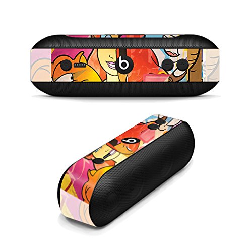 MightySkins Skin Compatible with Beats by Dr. Dre Pill Plus - Cartoon Smiles | Protective, Durable, and Unique Vinyl Decal wrap Cover | Easy to Apply, Remove, and Change Styles | Made in The USA - color: Cartoon Smiles