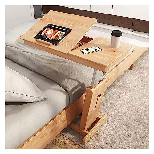 Coffee Table Height Adjustable C-Shape Side Table, Folding Bench, Desk Table with Tilting Tabletop, Sofa Bed, Laptop Stand, TV Drawer with Storage Basket, Snack Side Table Side Table (Col