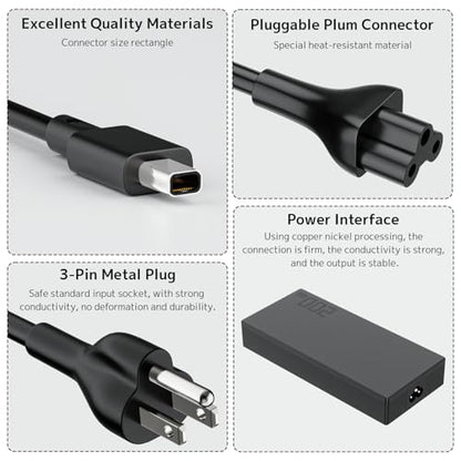 200W Laptop Charger for Asus ROG Flow Zephyrus TUF Gaming Power Supply Cord | Compatible with Asus ProArt H7606 PZ13 PX13, Zephyrus GA605 GU605, ADP-200JB K A20-200P1A, Rectangle Conn, 20V 10A AC Adapter