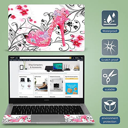 Butterflies High Heel 11.6 13 13.3 14 15 15.4 15.6 Inch Netbook Laptop Skin Sticker Reusable Protector Cover YNEK-124 - color: YNEK-124