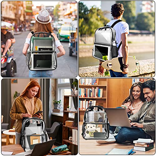 Clear Backpack Heavy Duty TPU Transparent Backpack for Sports,Work,Security Travel.… - color: Clear