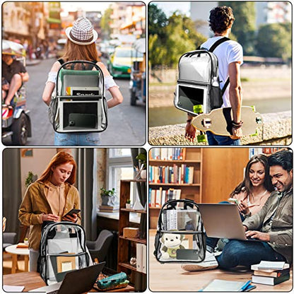 Clear Backpack Heavy Duty TPU Transparent Backpack for Sports,Work,Security Travel.… - color: Clear