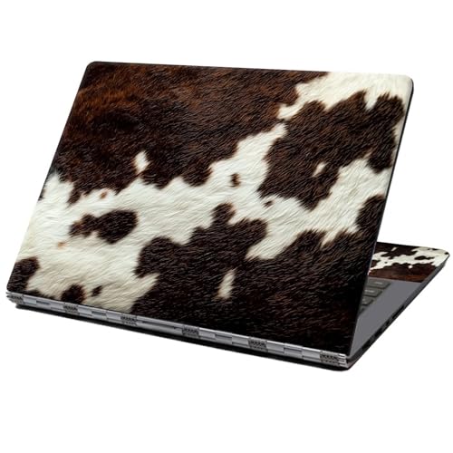 Laptop Skin Sticker Decal 12" 13" 13.3" 14" 15" 15.6",Waterproof Scratch Resistant Vinyl,Reusable Easy to Apply,for MacBook HP Dell Notebooks Netbooks Laptop,2 Wrist Pads,Cows Skin Pattern - color: Cows Skin Pattern
