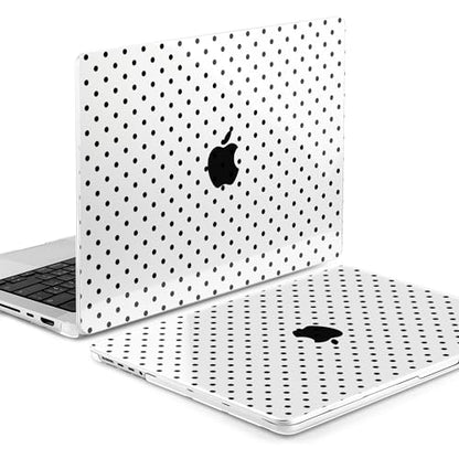 MEEgoodo Case for MacBook Pro 16 inch 2026 2024 2023 2021, Laptop Hard Shell Compatible with M5 M4 M3 M2 M1 Pro/Max Chip, Fit Model A3429/A3428/A3403/A3186/A2991/A2780/A2485, Poka Dot Black - color: Poka Dot Black
