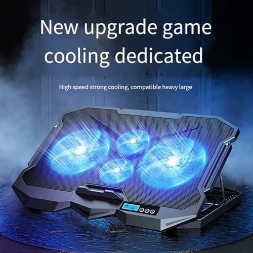 Laptop Cooling pad for Asus ROG Strix G16 Gaming laptops, Laptop Cooler with 4 Fans, LCD Display Screen, 4 Height, 2 USB-A Port Laptop Stand