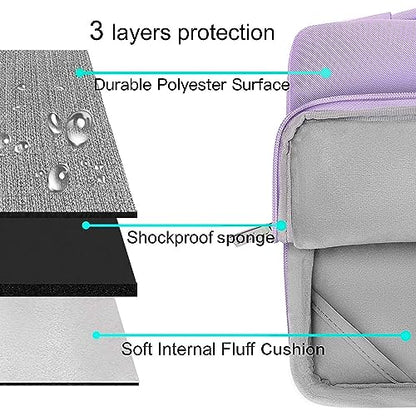 MOSISO Compatible with MacBook Air 13 inch Case M5 2026 M4 2025 M3 M2 2024-2022 A3449 A3240 A3113 A2681,Hard Shell&Sleeve Bag&Keyboard Skin&Webcam Cover&ScreenFilm for MacBook Air 13.6, Purple - color: Purple