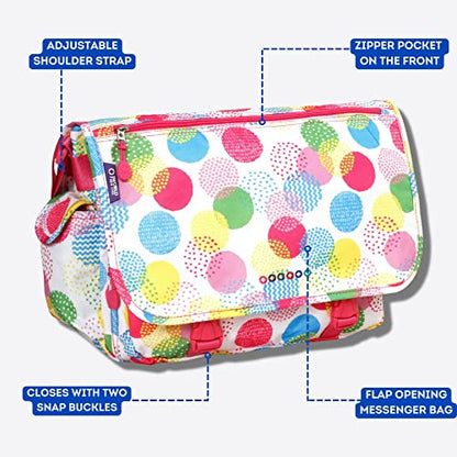 J World New York Terry Messenger Bag for Women Girls School Kids - color: Speckle