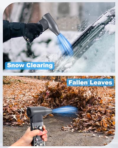 Electric Air Duster- 100000RPM Compressed Air Duster with LED Light - 30 Gear Adjustable Cordless Air Duster Rechargeable Air Duster for PC&Keyboard, Outdoors, Car, Home Cleaning