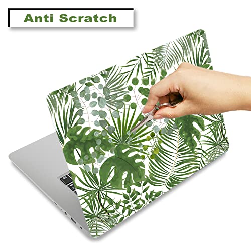 Laptop Skin Sticker Decal, 12" 13" 13.3" 14" 15" 15.4" 15.6 inch Laptop Universal Netbook PC Notebook Vinyl Reusable Skin Sticker Cover Art Case Protector Personalized, Green Leaves - color: Green Leaves