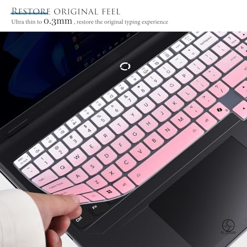 Keyboard Cover for Lenovo Legion Pro 5 5i 7 7i Gen 10 16", Lenovo Legion 5 5i 7i Gen 10 / Legion 9 9i Gen 10 18" Keyboard Skin Protector [Not fit for Legion Pro 5 5i 7 7i Gen 8/9 15.6"]- Gradual Pink - color: Gradual Pink