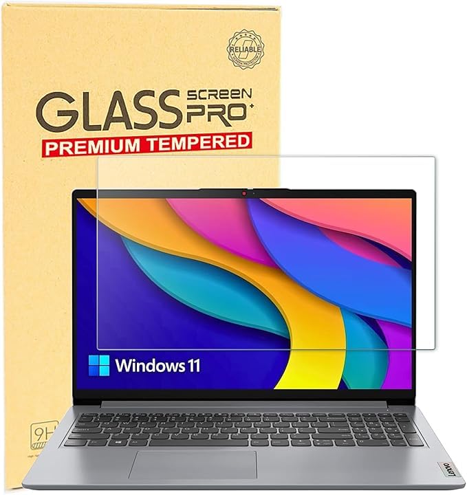 Tempered Glass Screen Protector for 15.6" Lenovo IdeaPad 3 3i/IdeaPad 5/IdeaPad 5i/IdeaPad 1 1i, IdeaPad Slim 3 15.6, Yoga 7 7i 15.6 & Flex 5 15.6, & Legion 5 15.6, Thinkpad 15.6, 9H Anti Fingerprint - color: 15.6 inch