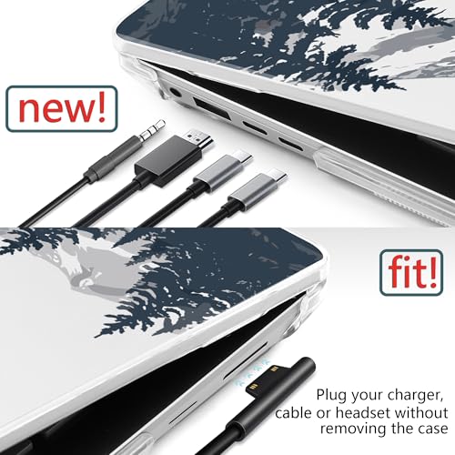Batianda Mountain Escape Case for Microsoft Surface Laptop 15 inch | Fits Surface Laptop for Business 8th Edition 2026 & Surface Laptop 7 15" 2024, 4-in-1 Bundle, Slim Hard Shell, Precision Fit - color: Misty Mountain